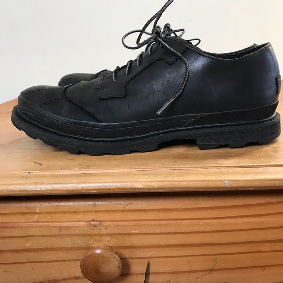Sorel size 11 work shoes black wing tip oxfords - Picture 5 of 12